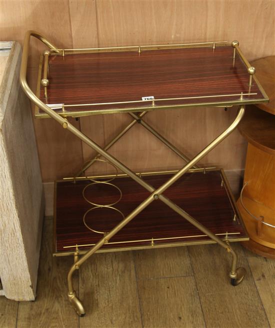 A cocktail trolley W.75cm